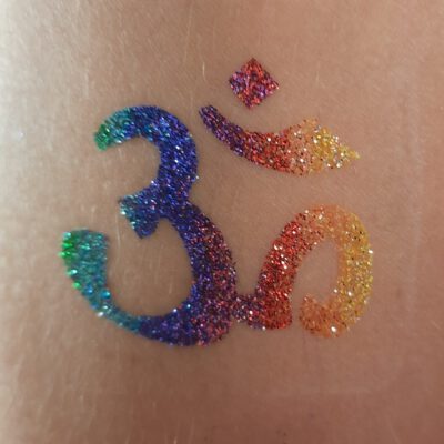 Glitzertattoo_Om