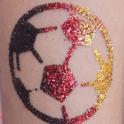 Fußball_Glitzertattoo