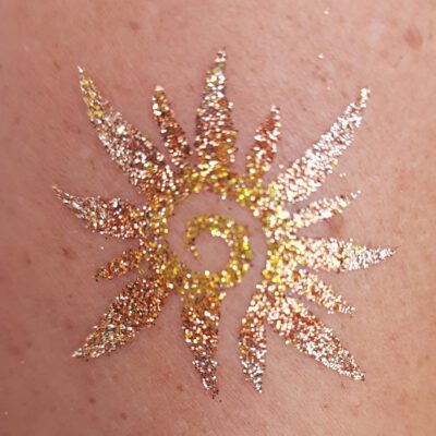 Sonne_Glitzertattoo
